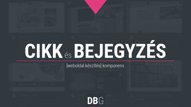 Cikk és bejegyzés