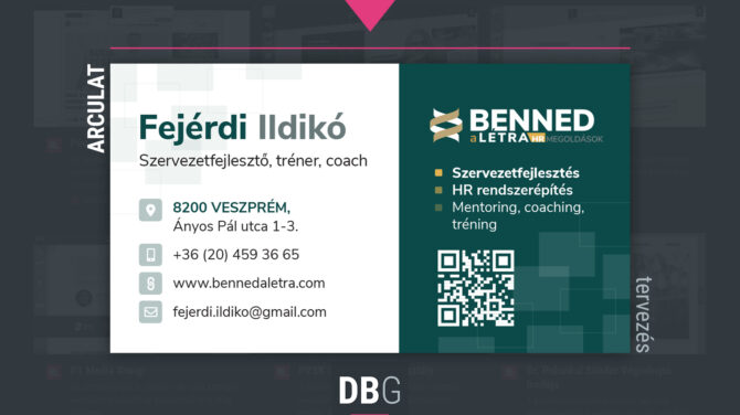 Benned a létra névjegykártya