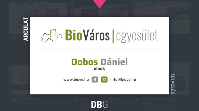 Bio Város Egyesület névjegykártya