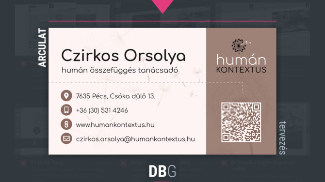 Humán kontextus névjegykártya